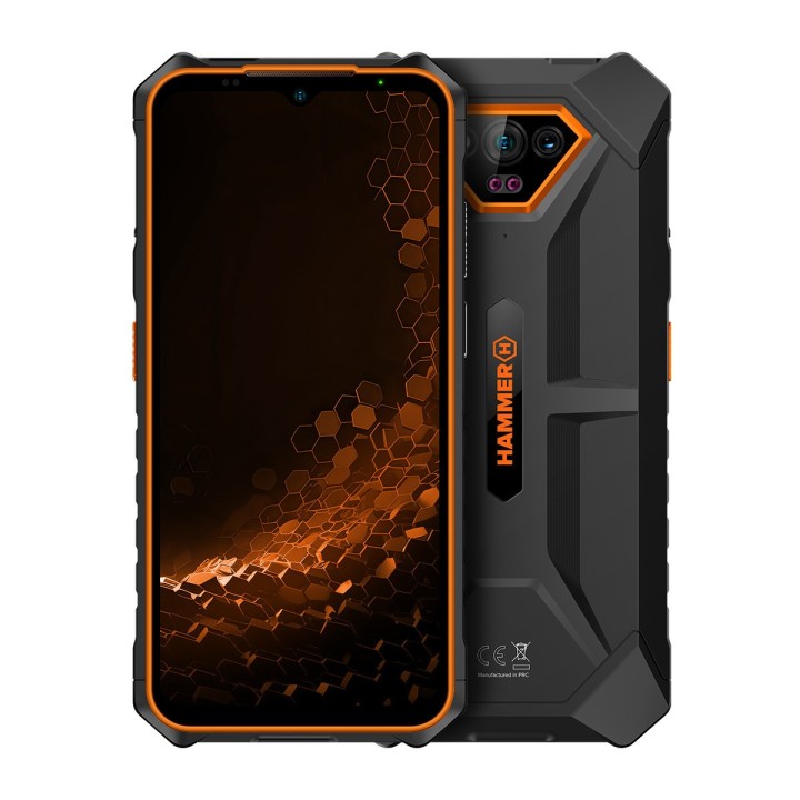 hammer telefono movil smartphone rugerizado hammer iron v 6gb + 6gb + 64gb naranja