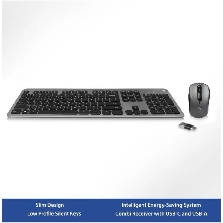 ewent kit teclado +raton ew3272 slim