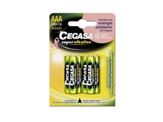 cegasa blister 4+2 pilas super alkalinas lr03 - e92 (aaa) cancer mama cegasa 329057