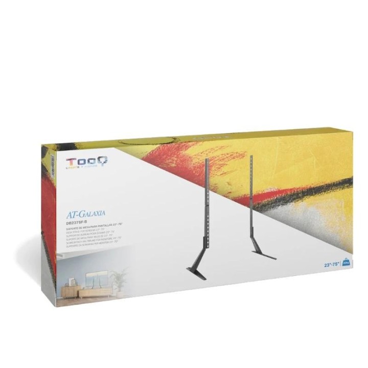 tooq db2375f-b soporte mesa pantallas 23-75