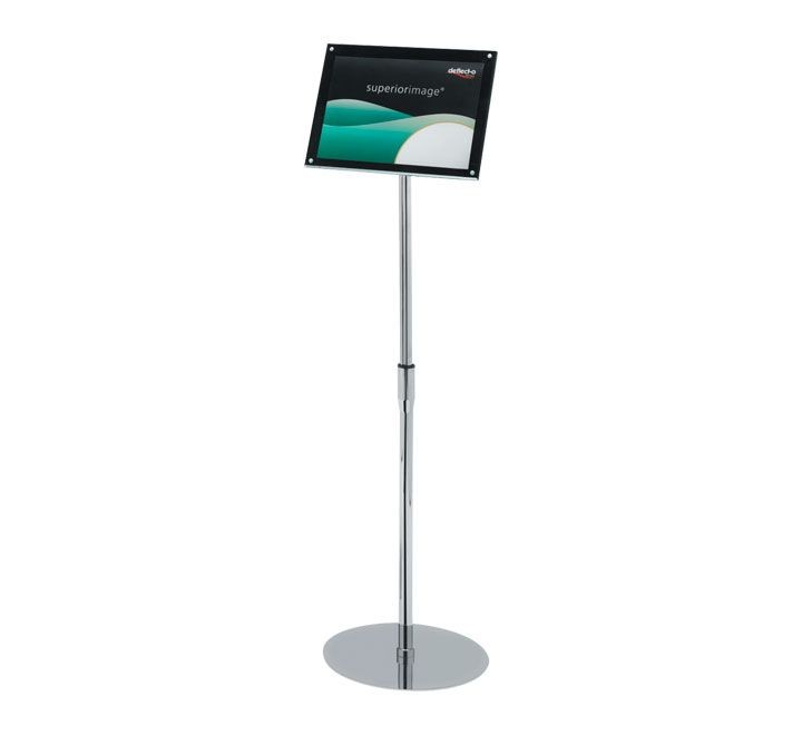 atril exp. c/pie telescop. deflecto a4 negro