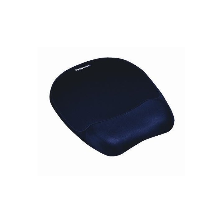 fellowes alfombrilla con reposamunecas memory foam azul fellowes 9172801