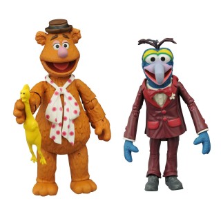 diamond collection set de 2 figuras diamond select toys the muppets los telenecos gonzo and fozzie