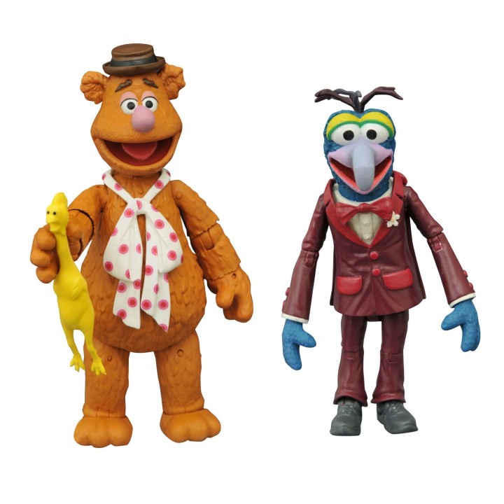 diamond collection set de 2 figuras diamond select toys the muppets los telenecos gonzo and fozzie