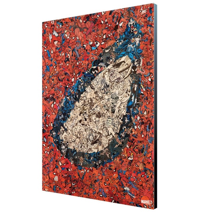 semic studios panel 35x50 cm semic studio marvel mythic cover art 25 amazing spider - man 700 wood