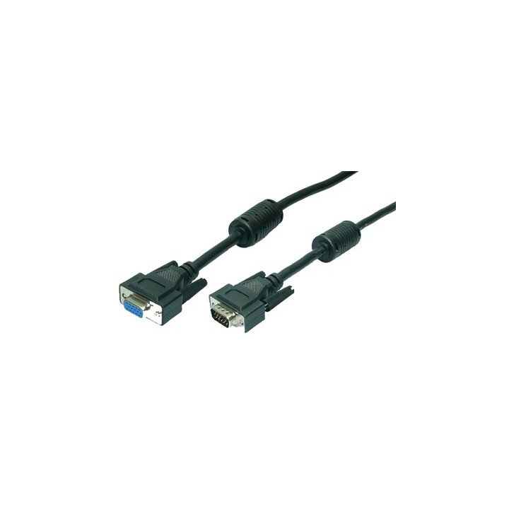 logilink vga m f 1.8m. longitud de cable: 1,8m, conector 1: vga (d-sub), conector 2: vga (d-sub)