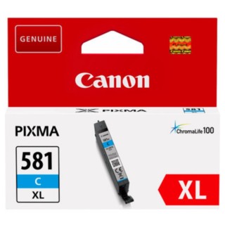 canon cartucho tinta canon cli 581 c xl cian pixma tr7550 - tr8550 - ts6150 - ts6151 - ts8150 - ts81