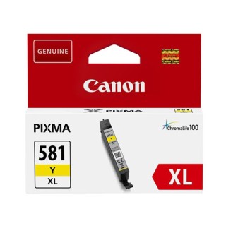canon cartucho tinta canon cli 581 y xl amarillo pixma tr7550 - tr8550 - ts6150 - ts6151 - ts8150 -