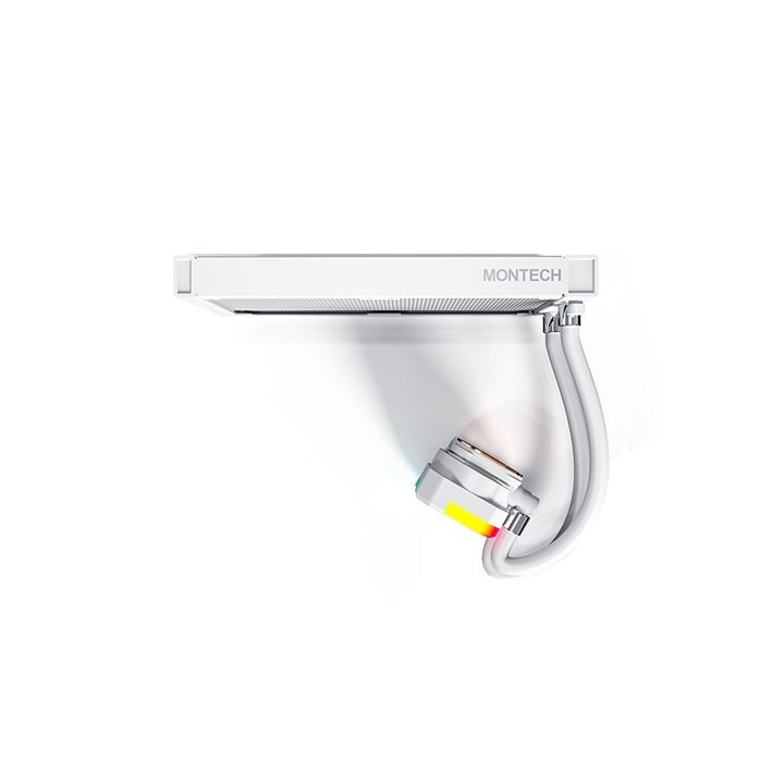 disipador refliquida montech hyperflow 240 white aio cooler 3100rpm argb radiador 27mm