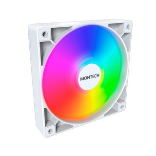 ventilador 120x120 montech gf120 pwm white 120mm argb 1600rpm pwm