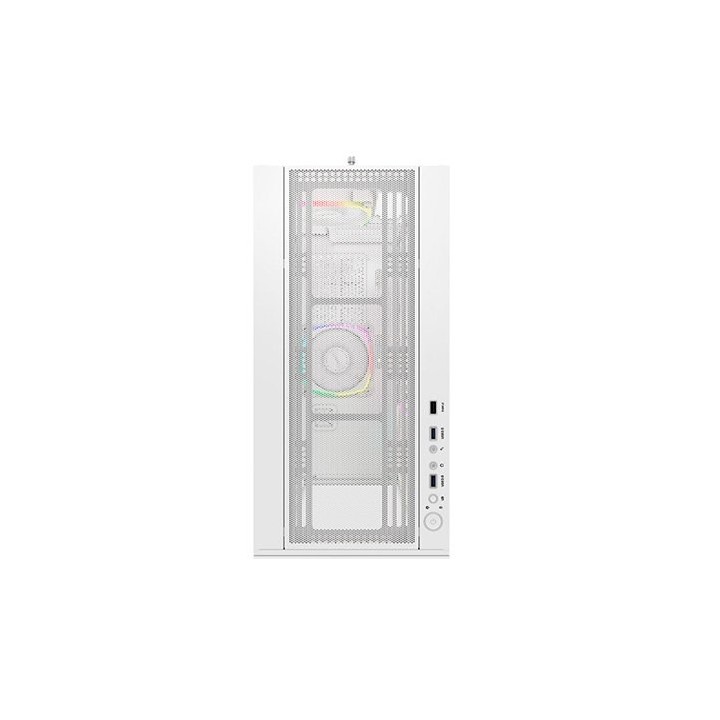 torre atx montech sky two white frontal vidrio 4 vent argb gpu max168mm vga max400