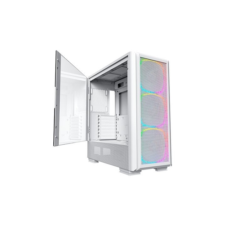 torre e-atx montech sky two gx white frontal malla 3 vent gpu max168mm vga max400mm