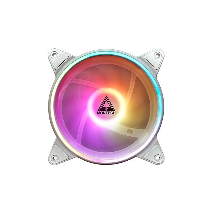 ventilador 120x120 montech ax120 pwm white 3 in 1 120mm argb 25mm thick 800 a 1600rpm 27db