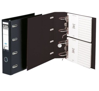 archiv. elba a4 2 palancas 75mm negro