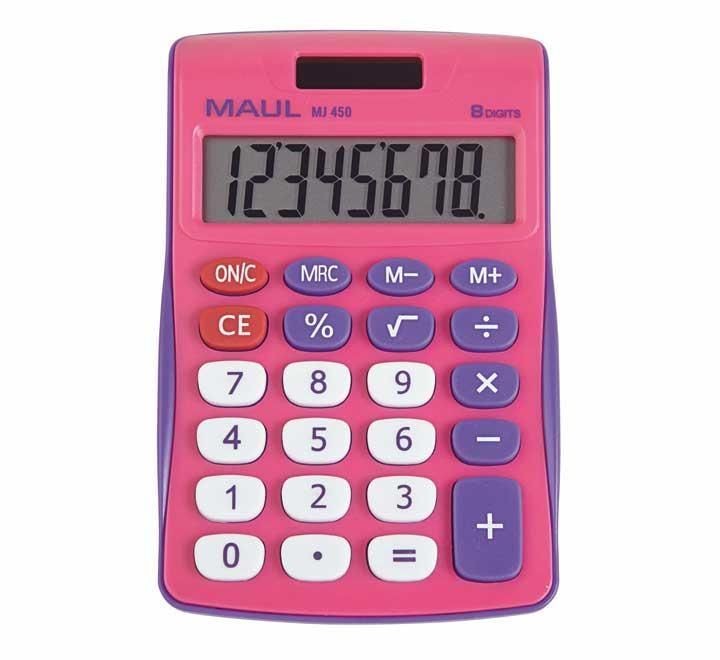 calculadora bolsillo maul mj450 8 dig rosa