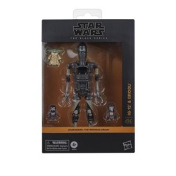 hasbro figura hasbro star wars: the mandalorian the black series ig - 12 & grogu