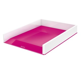 bandeja leitz wow dual a4 blanco/fucsia 53611023