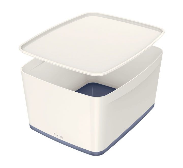 caja org. leitz mybox+tapa 18l 318x198x385 gris