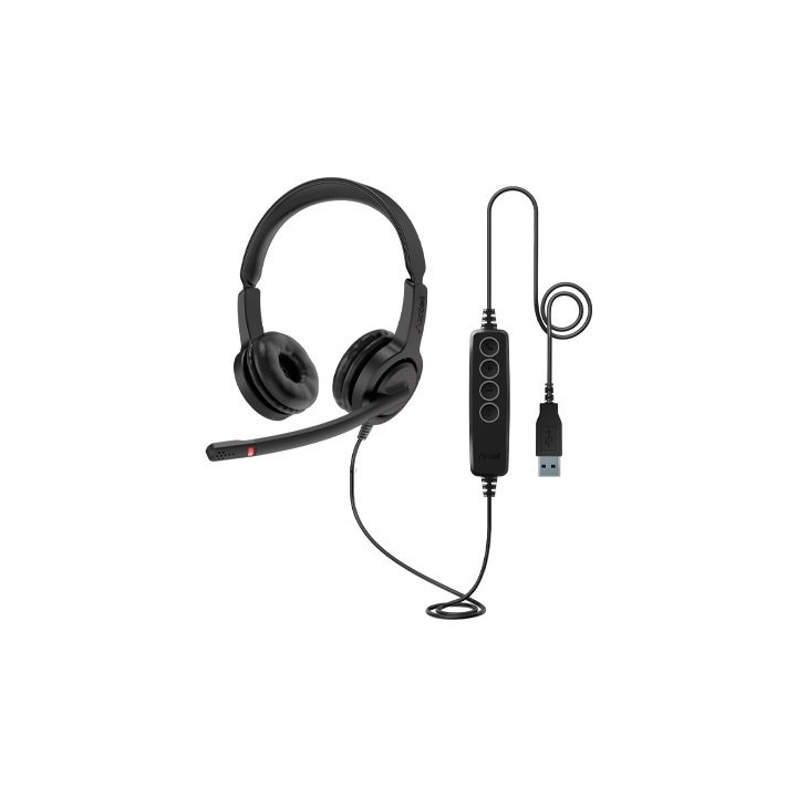 auriculares axtel voice uc28 duo usb-a microauricular binaural usb-a