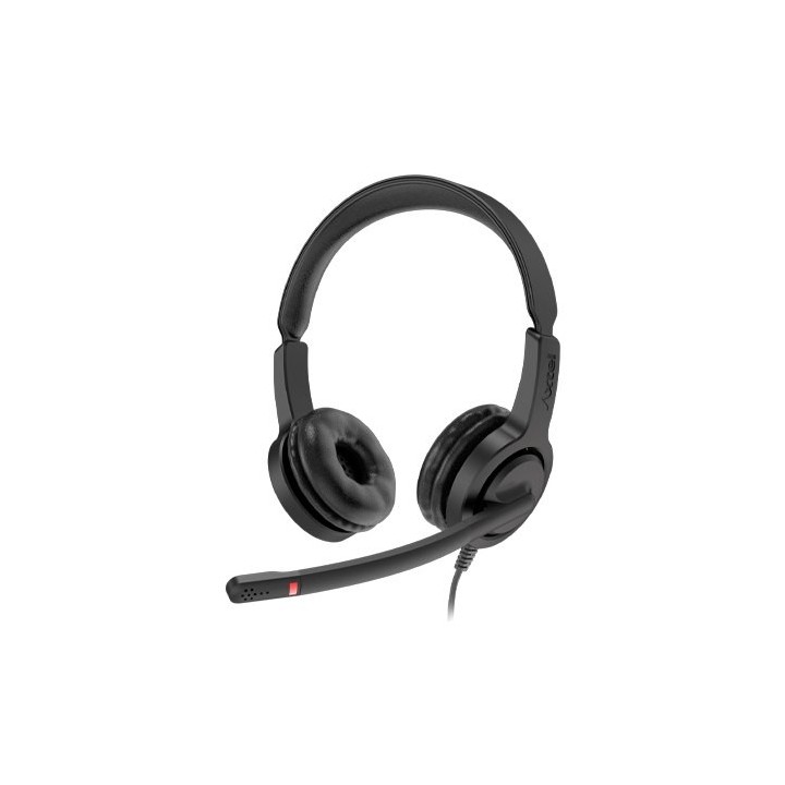 auriculares axtel voice uc28 duo usb-a microauricular binaural usb-a