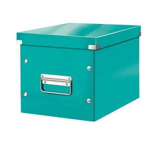 caja leitz click&store wow cubo turquesa
