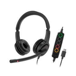 auriculares axtel voice uc28-35 duo nc usb-c microauricular binaural usb-c y 2.5 jack