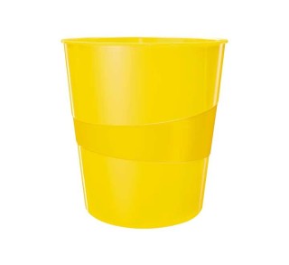 papelera leitz wow amarillo 15l 52781016