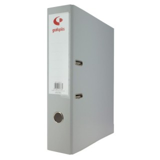 grafoplas archivador palanca 65 color gris a4 lomo ancho 290x320x75 grafoplas 17269571