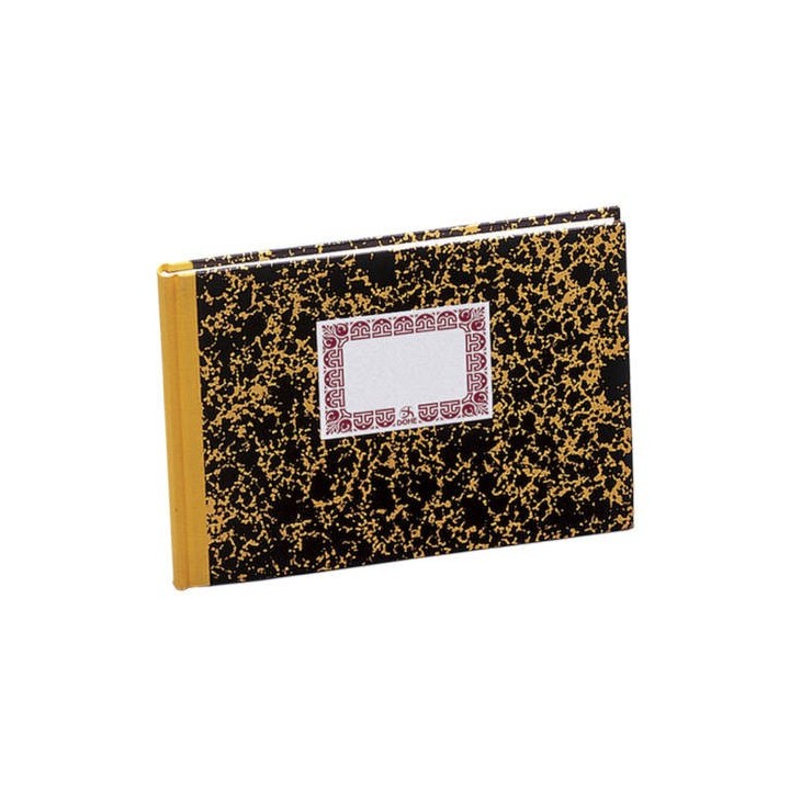 dohe libro de cartone cuentas corrientes amarillo 1/4 apaisado 100 hojas numeradas dohe 09963