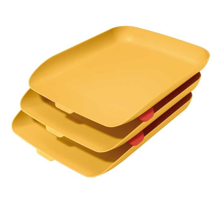 set 3 bandejas sobrem. leitz cosy amarillo