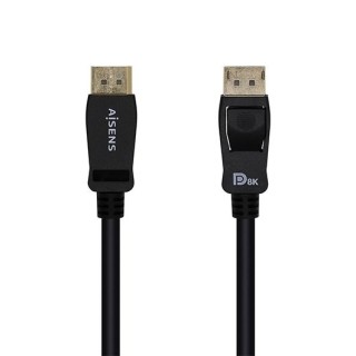 cable displayport v1.4 8k certificado con conector dp macho (20 pines) en ambos extremos. este cable