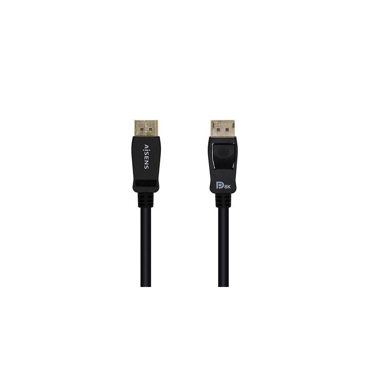 cable displayport v1.4 8k certificado con conector dp macho (20 pines) en ambos extremos. este cable