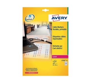 c.20h etiq. avery 60x40 sujetacables l7950-20