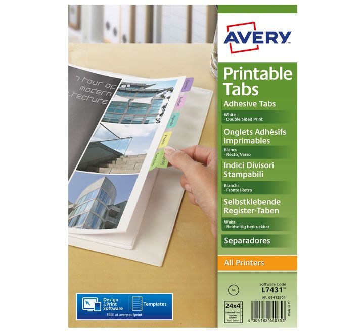 indice plastif. avery color 32x13 4h 05412501
