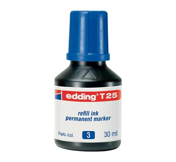 bote tinta edding 30ml azul