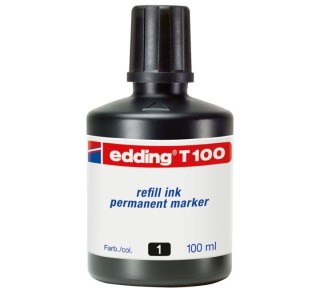 bote tinta edding 100ml negro