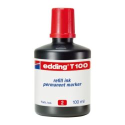 Bote Tinta Edding 100ml Rojo