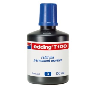 bote tinta edding 100ml azul