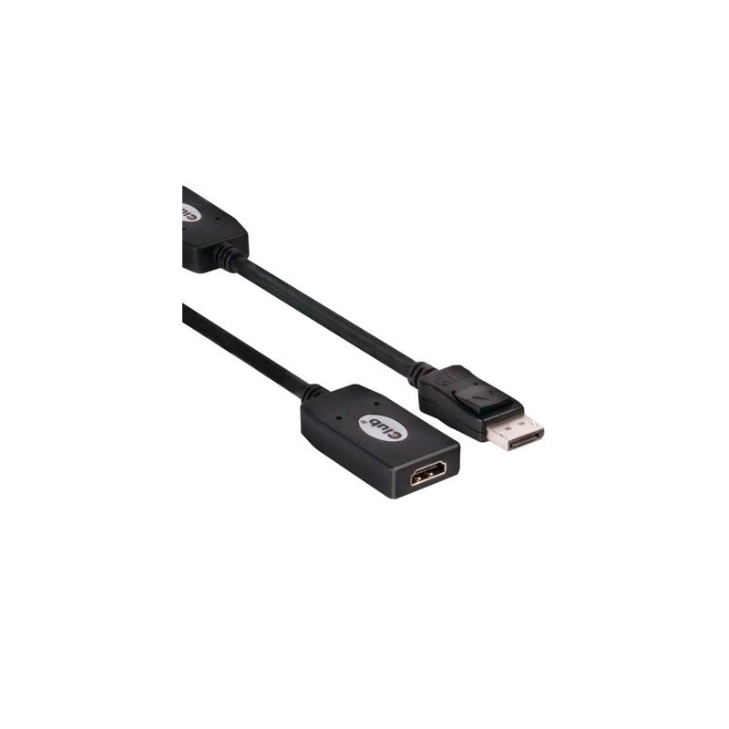 adaptador pasivo dp a hdmi club3d  full hd 1080p 60hz adap displayport a hdmi pasivo