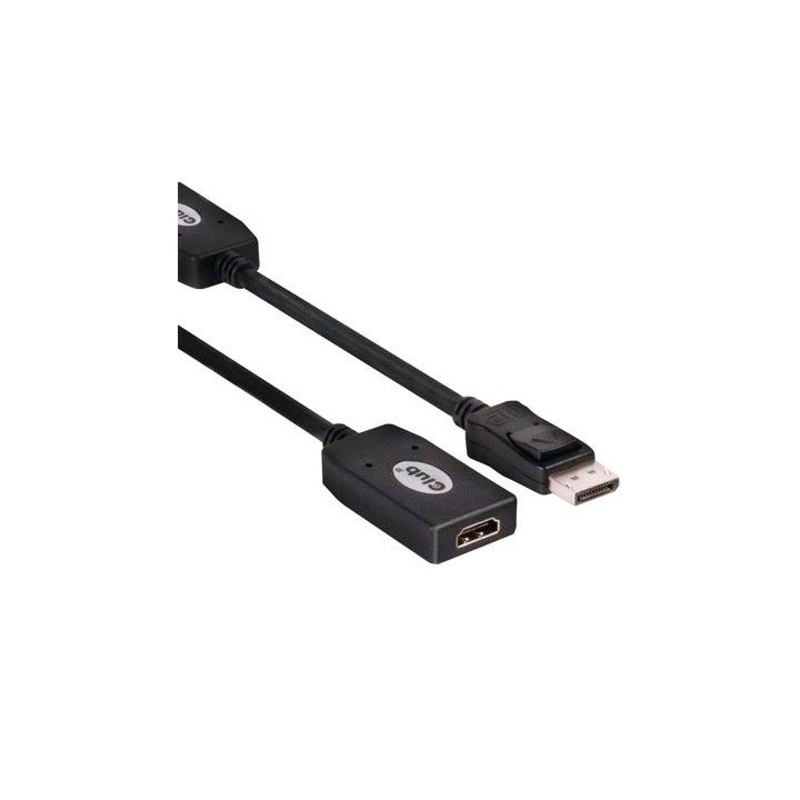 adaptador pasivo dp a hdmi club3d  full hd 1080p 60hz adap displayport a hdmi pasivo