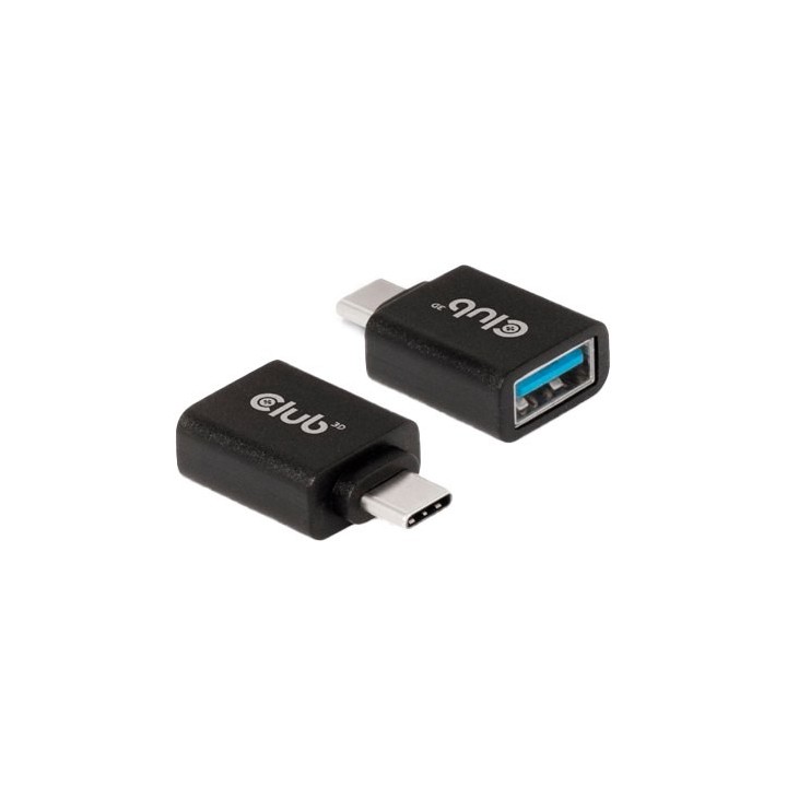 adaptador usb-c 3.1  a usb-a 3.0  club3d m h adaptador usb tipo c a usb tipo a 5gbps m h
