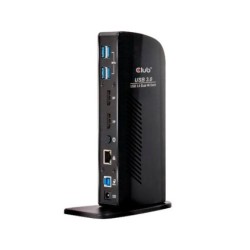 docking station usb 3.2 club3d gen1 tipo a   c doble pantalla 4k60hz  displaylink