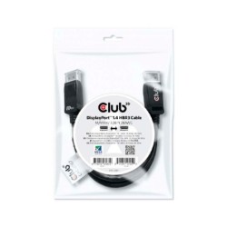 cable club3d displayport 1.4 dp1.4 hbr3 m m 28awg 1m 8k60hz  vesa certificado