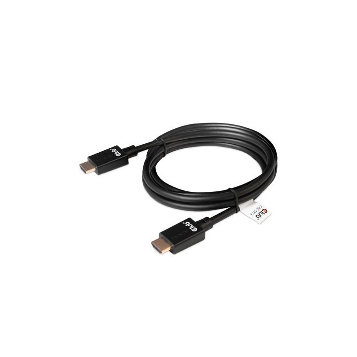 cable certificado hdmi club3d 3m ultra alta velocidad 4k120hz  8k60hz 48gb m m 3m