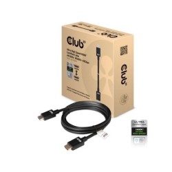 cable certificado hdmi club3d 3m ultra alta velocidad 4k120hz  8k60hz 48gb m m 3m
