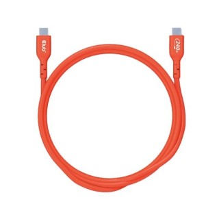 cable carga club3d certificado  usb2 tipo-c 3m usb-if datos 480mb  pd 240w(48v 5a) epr m m 3m