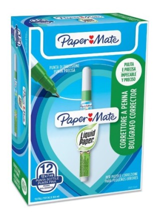papermate papermate 2037841 corrector liquido tipo boligrafo 7 ml