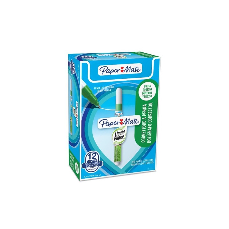 papermate papermate 2037841 corrector liquido tipo boligrafo 7 ml