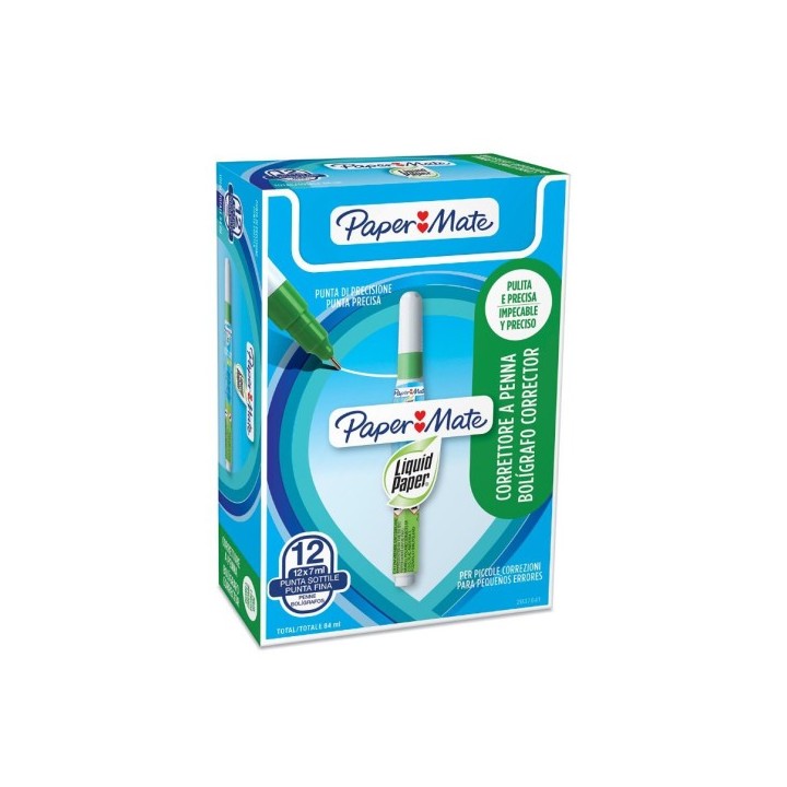 papermate papermate 2037841 corrector liquido tipo boligrafo 7 ml