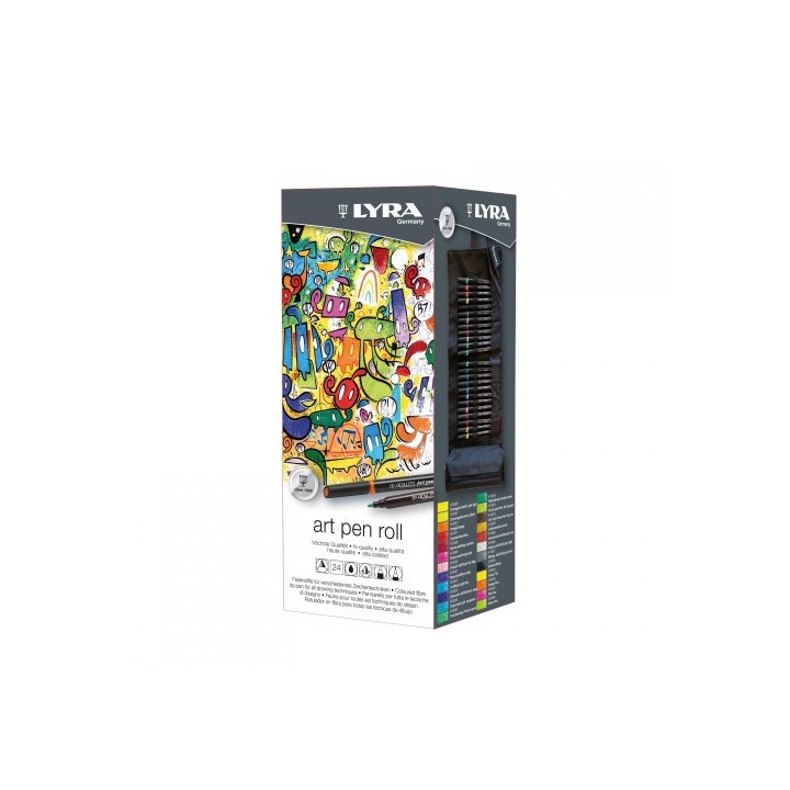 lyra estuche enrollable de tela 24 uds. lyra l6754240